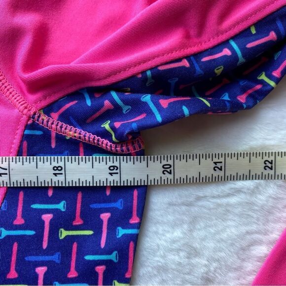 Birdies and Bows 1/4 Zip Pink Pullover Top Size Medium - Picture 8 of 10